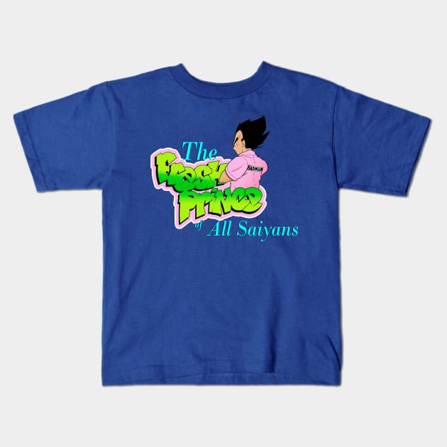 The Fresh Prince of All Saiyans Kids T-Shirt by MobiusTees